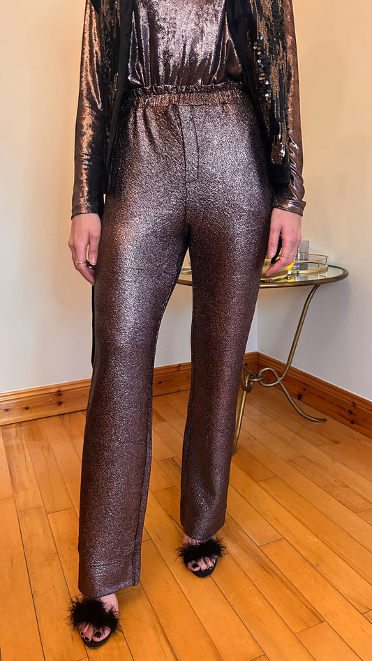 Bronze Sparkly Trousers