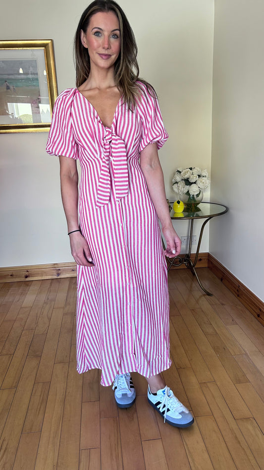 Red And White Stripe Dress