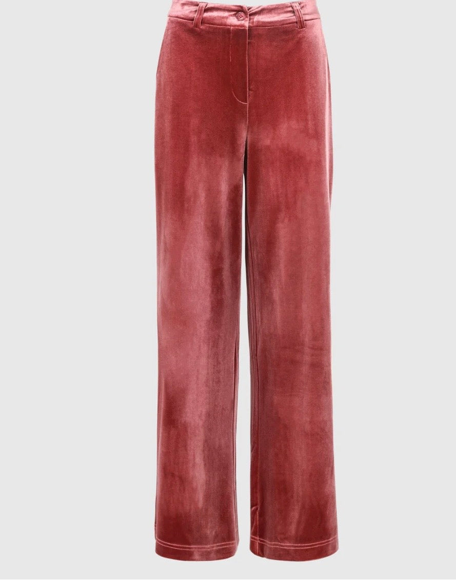 Rose Velvet Trouser