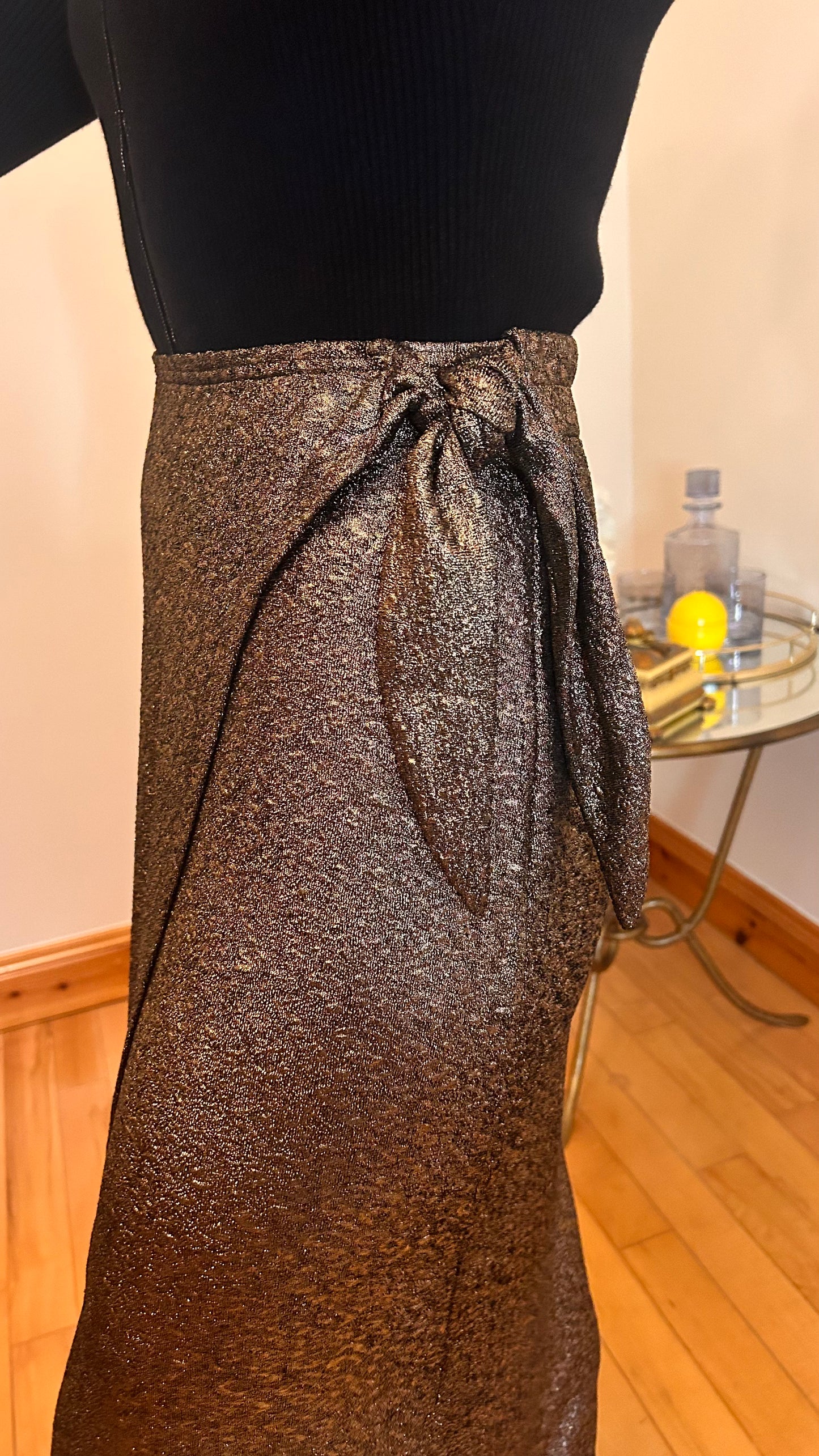 Bronze Wrap Skirt