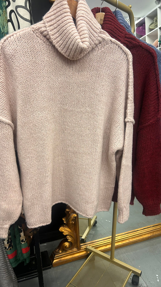 Rose Roll Neck Sweater