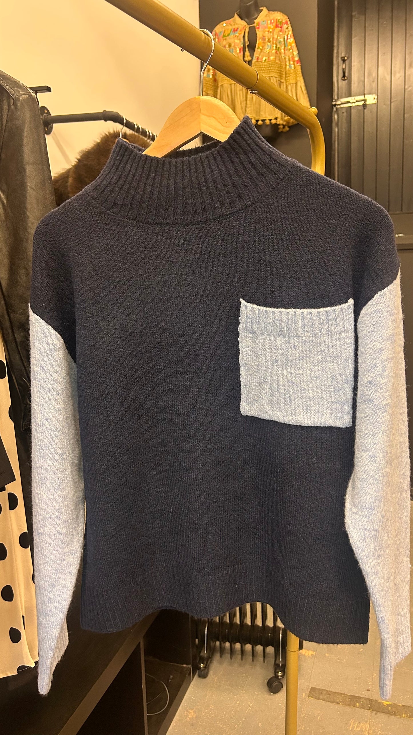 Navy and Blue Sweater
