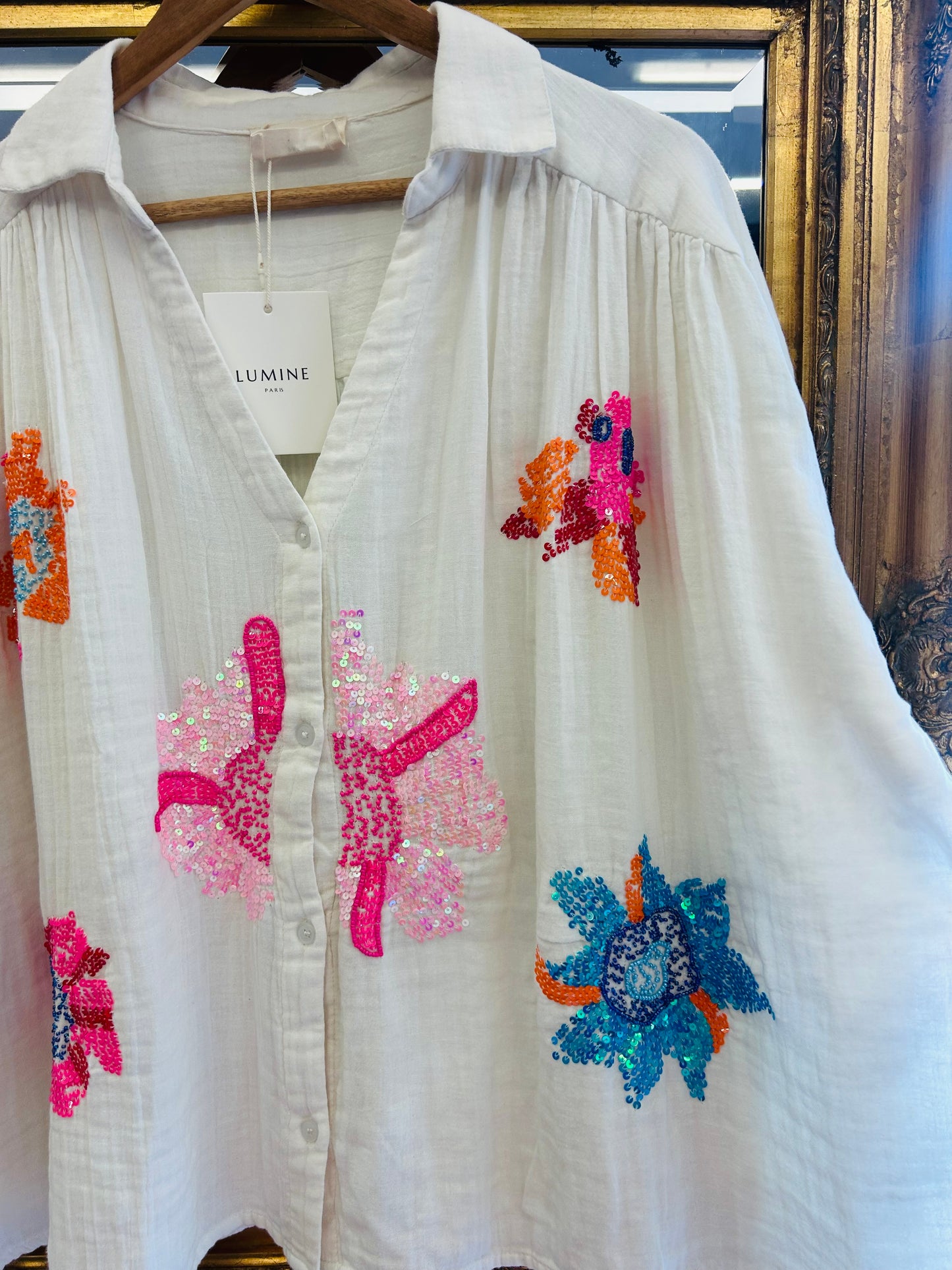 Cotton embroidery blouse