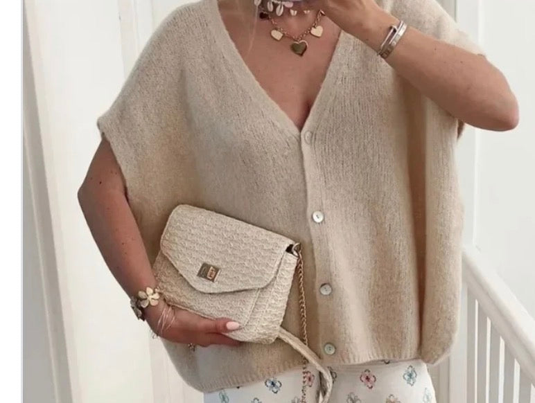 Sleeveless Knit Waistcoat