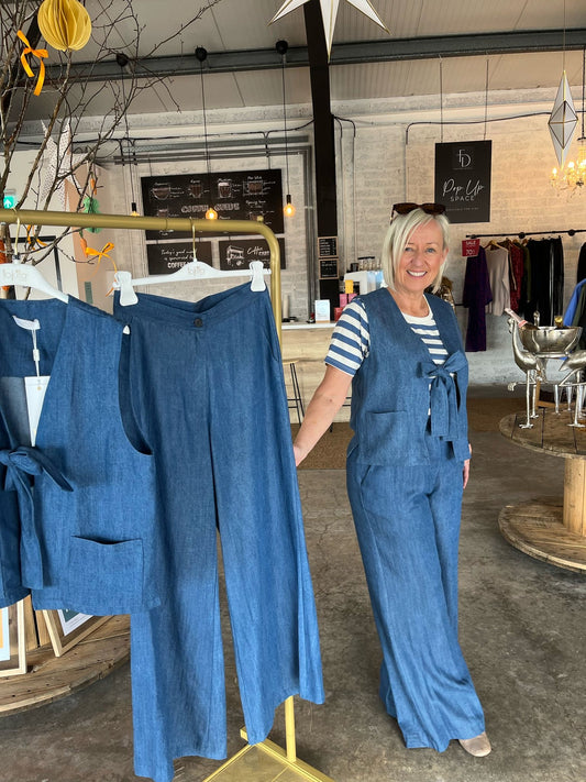 Denim waistcoat