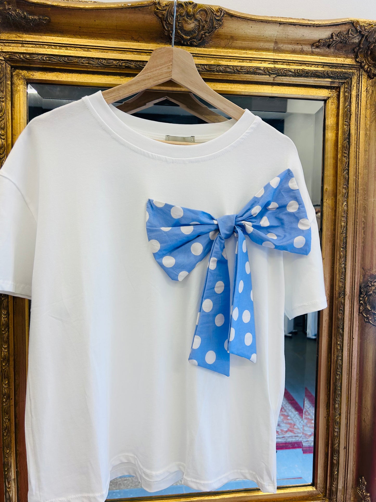 Polka Dot Bow Tee