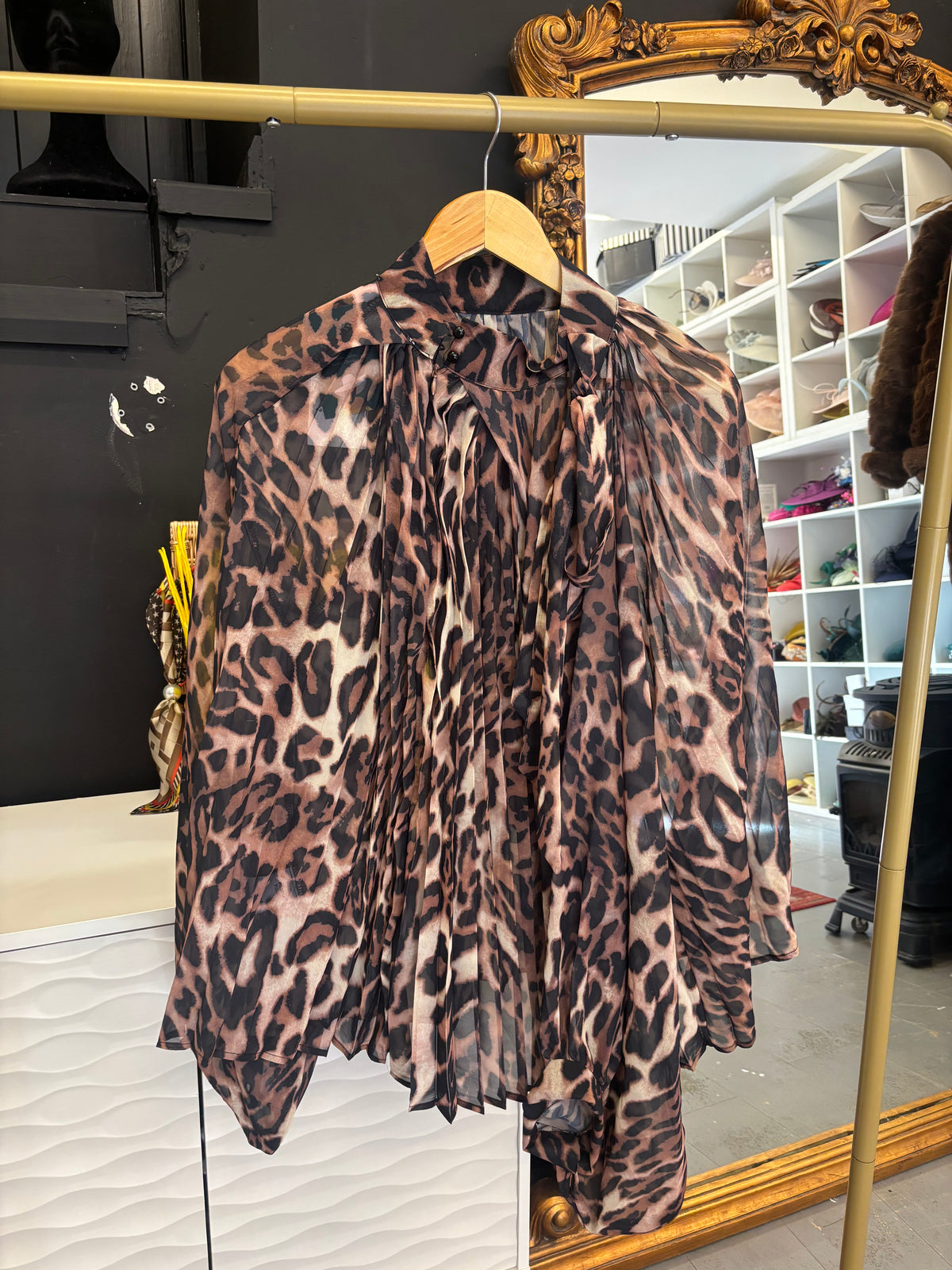 Leopard print blouse