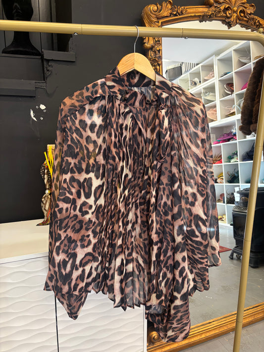 Leopard print blouse