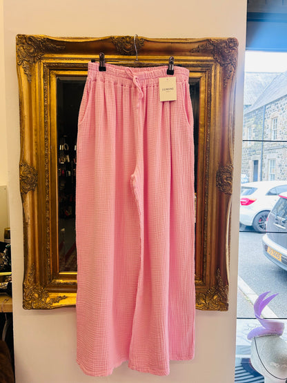 Cheesecloth Loose Fit Trouser