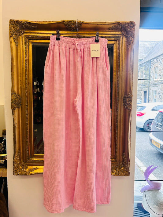 Cheesecloth Loose Fit Trouser