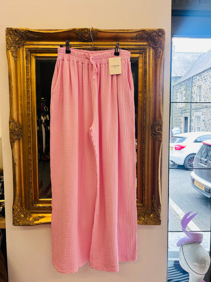 Cheesecloth Loose Fit Trouser