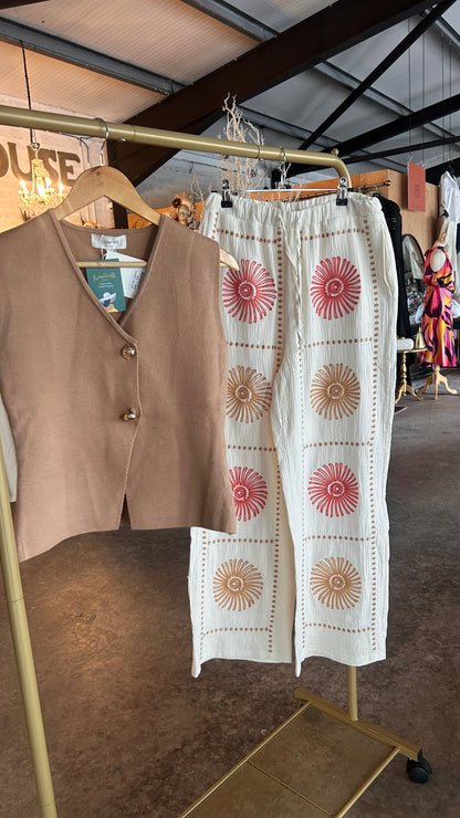 Cotton Print Trouser