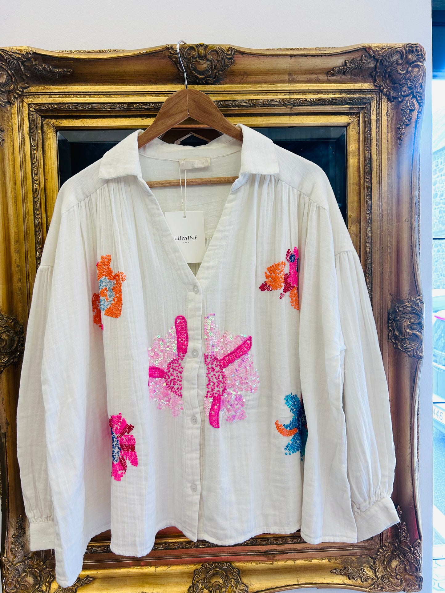 Cotton embroidery blouse