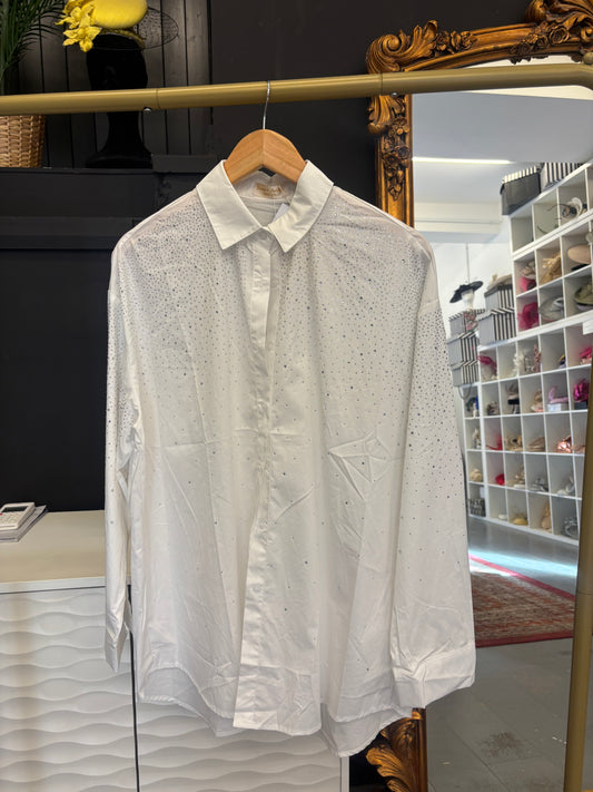 White shirt with sparkle detail