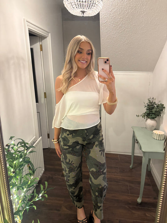 Camouflage Sparkly Jeans