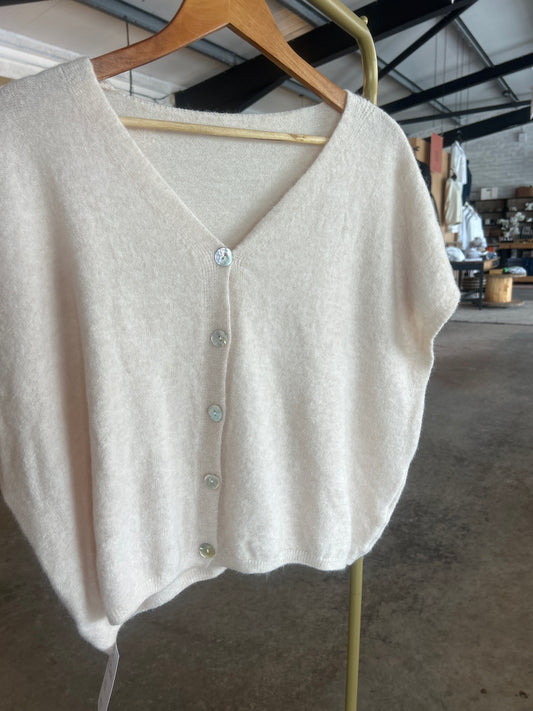 Sleeveless Wool Cardi